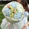 💙 Blue Hydrangea + Eustoma
